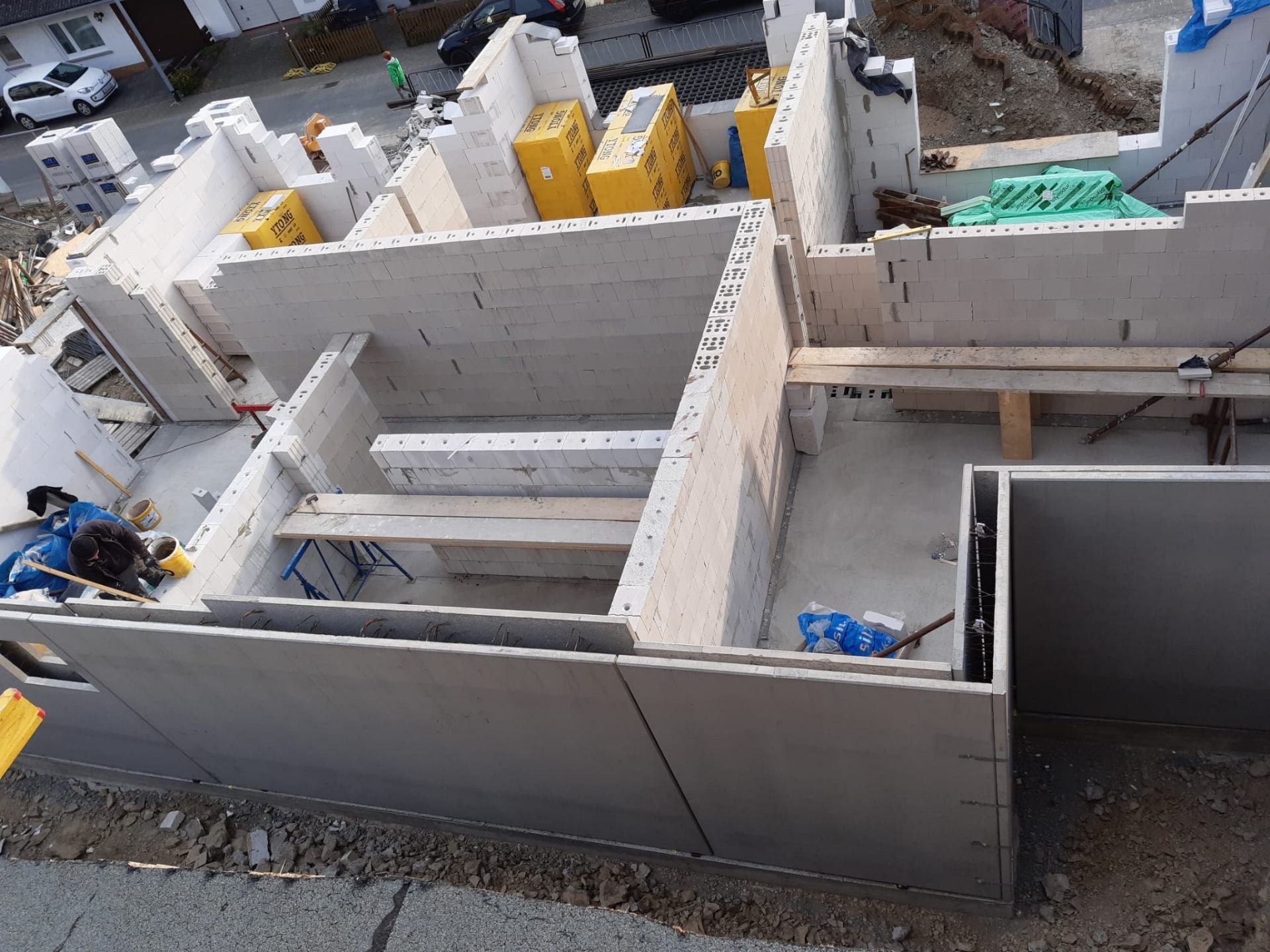 Grundriss aus Porenbeton